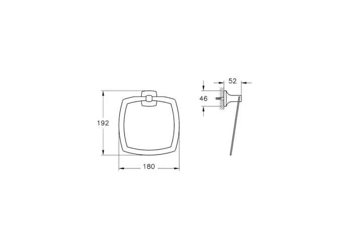 Vitra Base 400 Halka Havluluk - A44120 - Havluluk - 1