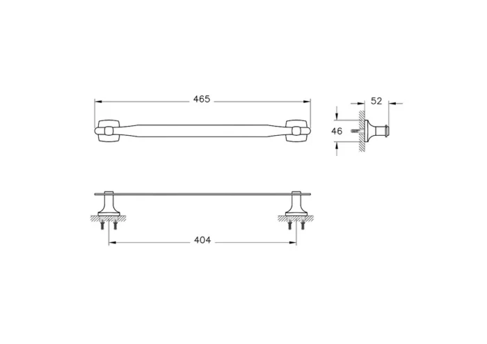 Vitra Base 400 Uzun Havluluk - A44119 - Havluluk - 1