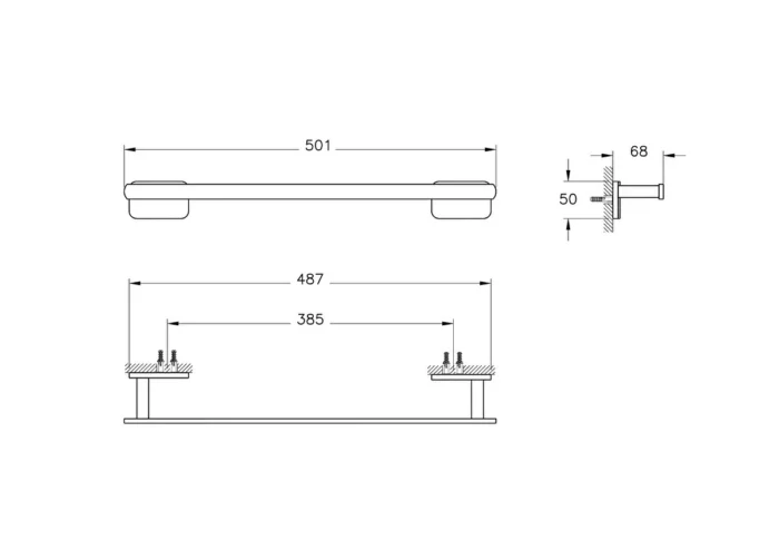 Vitra Base 600 Uzun Havluluk - A4413136 - Havluluk - 1
