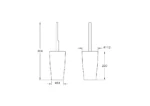 Vitra Eternity Tuvalet Fırçalığı - A4432257 - Klozet Temizleme Fırçası - 1