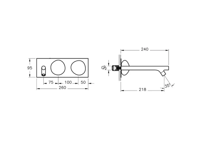 Vitra Istanbul Ankastre Lavabo Bataryası