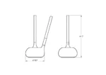 Vitra Istanbul Tuvalet Fırçalığı - A48048 - Klozet Temizleme Fırçası - 1