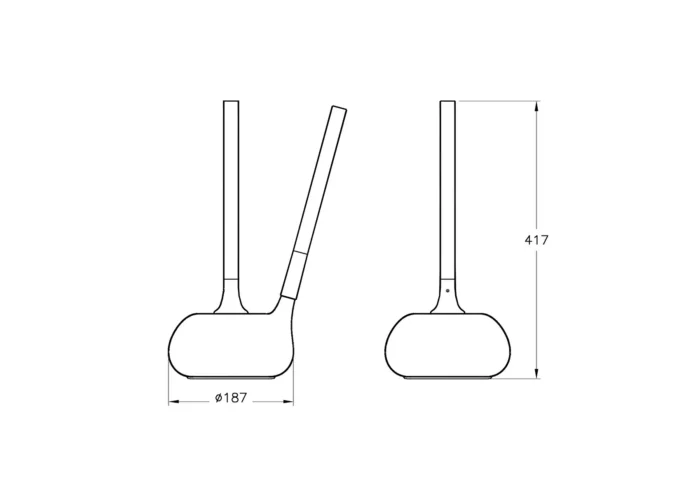 Vitra Istanbul Tuvalet Fırçalığı - A48048 - Klozet Temizleme Fırçası - 1