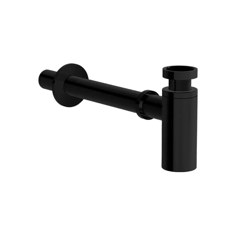 Vitra Liquid Lavabo Sifonu (T Tipi, Uzun), Parlak Siyah - A4512439 - Basmalı Sifon , Gider (Pop-Up)