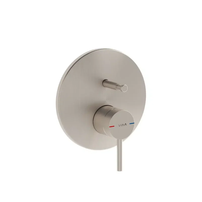 Vitra Origin Ankastre Banyo Bataryası (Minibox) (Sıva Üstü Grubu), Fırçalı Nikel - A4262034 - Ankastre Banyo Bataryası
