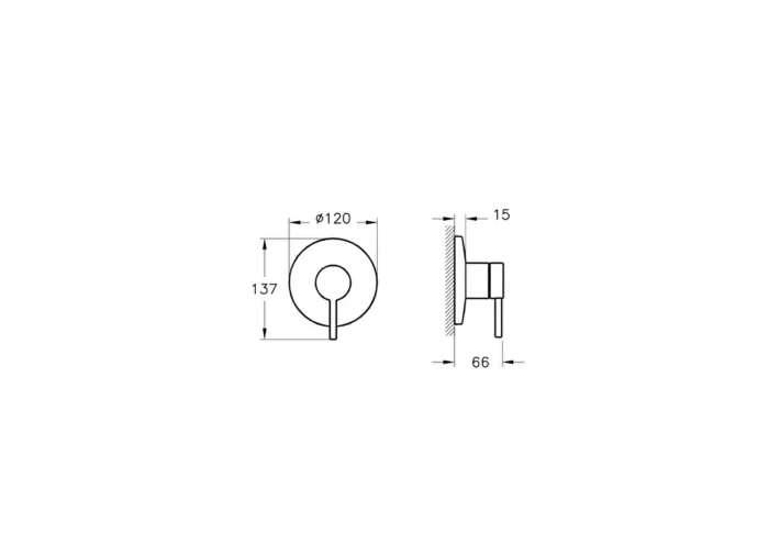 Vitra Origin Ankastre Lavabo Bataryası - A42621 - Ankastre Lavabo Bataryası - 1