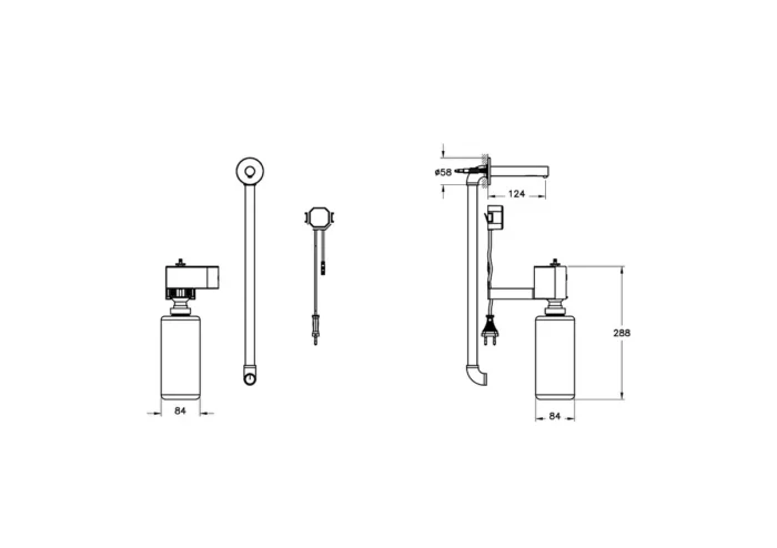 Vitra Origin Ankastre Temassız Sıvı Sabunluk