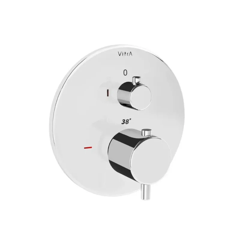 Vitra Origin Ankastre Termostatik Duş Bataryası (V-Box) (Sıva Üstü Grubu), Krom - A42672 - Ankastre Duş Bataryası