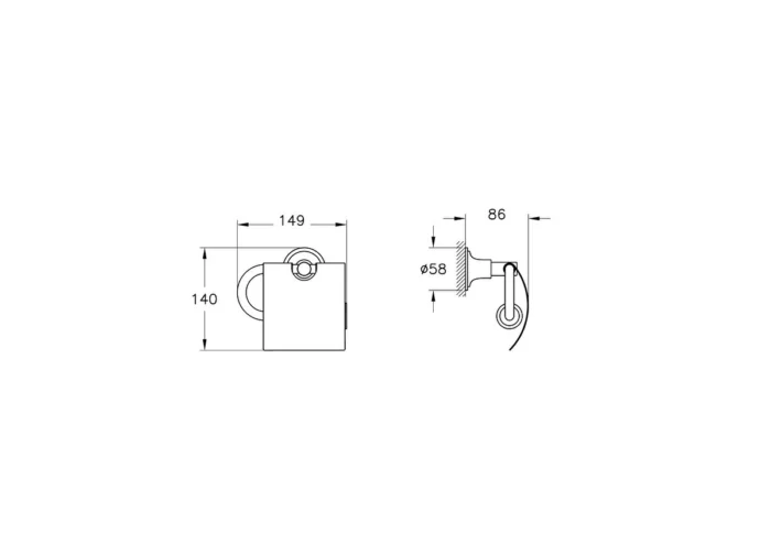 Vitra Origin Classic Tuvalet Kağıtlığı - A4452236 - Tuvalet Kağıtlık - 1