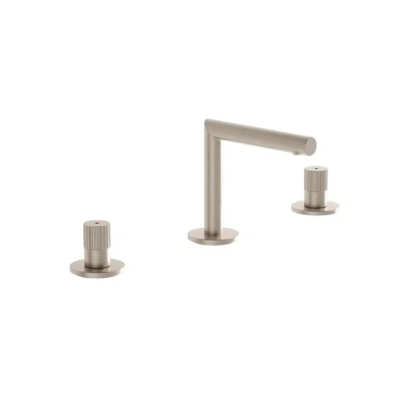 Vitra Origin Lavabo Bataryası (3 Delikli Lavabolar İçin), Fırçalı Nikel - A4258334 - Lavabo Bataryası