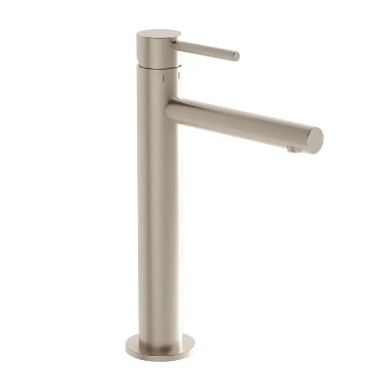 Vitra Origin Yüksek Lavabo Bataryası, Fırçalı Nikel - A4255734 - Çanak Lavabo Bataryası