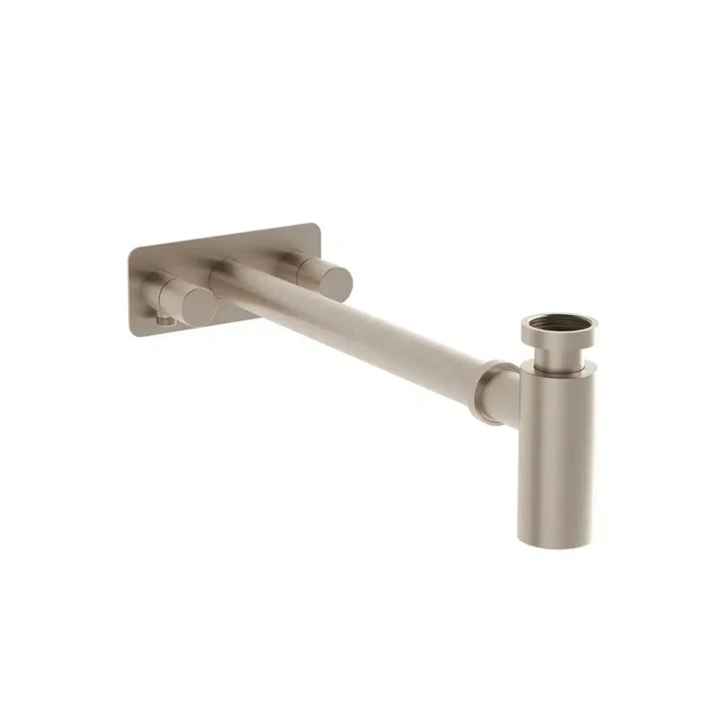 Vitra Origin Lavabo Sifon Seti (Simetrik, Rozetli), Fırçalı Nikel - A4515934 - Lavabo Sifonu