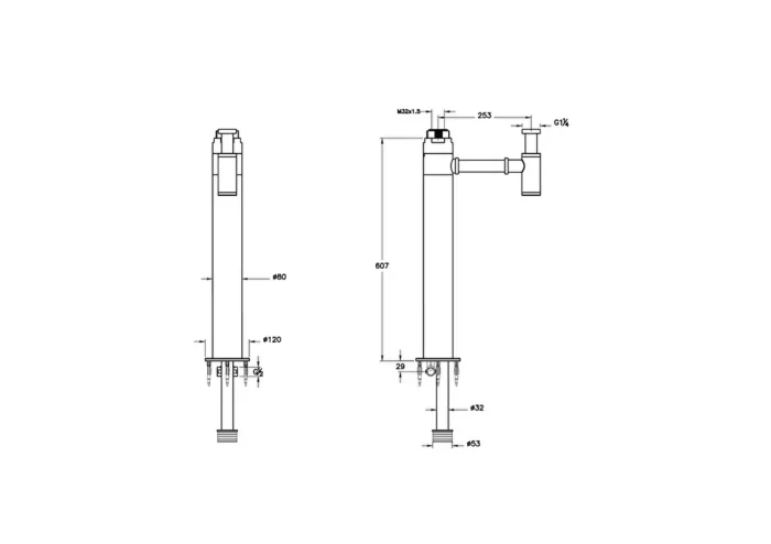 Vitra Plural Yerden Sifon Seti