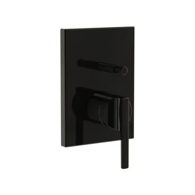 Vitra Suit Ankastre Banyo Bataryası (Sıva Üstü Grubu), Parlak Siyah - A4283839 - Ankastre Banyo Bataryası