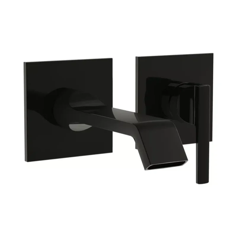 Vitra Suit Ankastre Lavabo Bataryası (Sıva Üstü Grubu), Parlak Siyah - A4278239 - Ankastre Lavabo Bataryası
