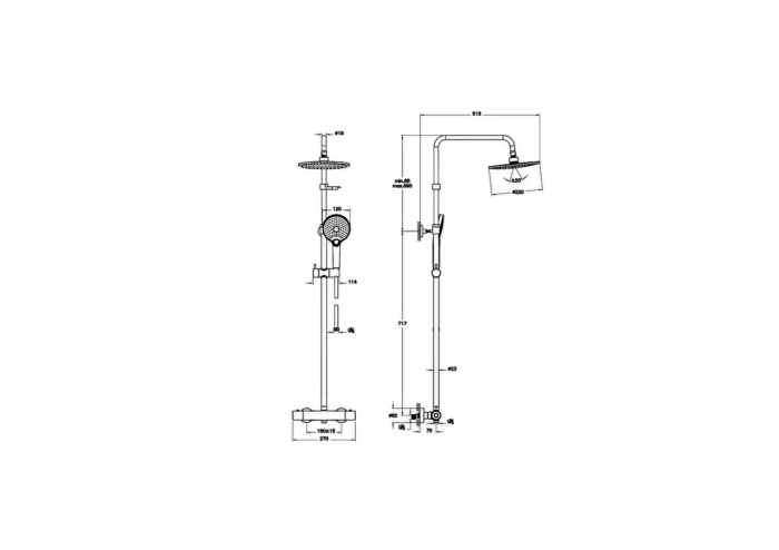 Artema Aquaheat Joy 220 Duş Sistemi - A47200 - Duş Setleri, Yağmur Duş Sistemleri - 1