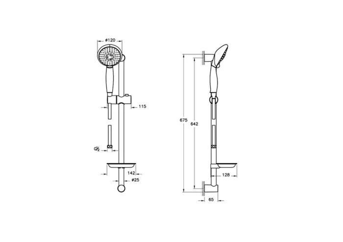 Artema Cozy 5F Sürgülü El Duşu Takımı - A45682 - El Duşu Takımı - 1