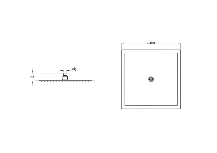 Artema Lite LS Duş Başlığı 400 mm - A45645 - Tepe Duşları - 1