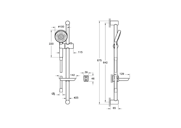 Artema Master 1F Sürgülü El Duşu Takımı - A45693 - El Duşu Takımı - 1