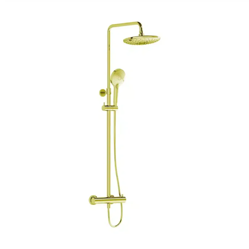 Vitra AquaHeat Bliss 240 2F Duş Sistemi Altın - A4720574 - Duş Setleri, Yağmur Duş Sistemleri