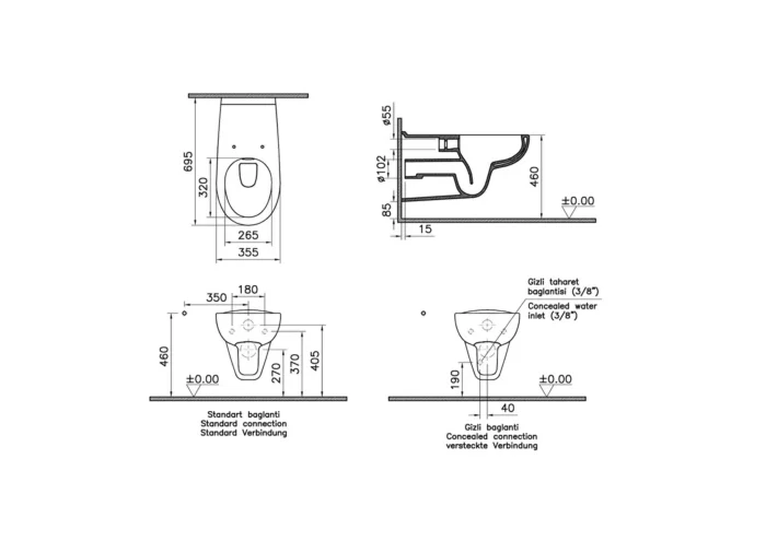Vitra Conforma Asma Klozet