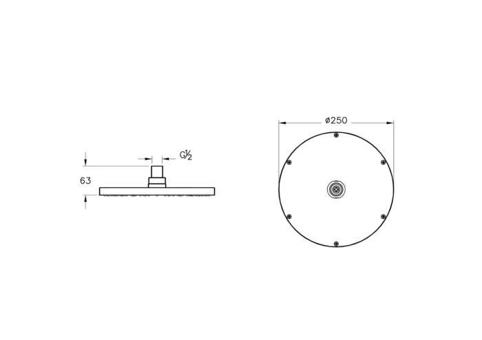 Vitra Duş Başlığı Bakır - A4563829 - Tepe Duşları - 1