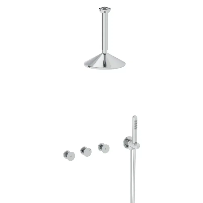 Vitra Liquid Ankastre Duş Seti Krom - A42777 - Ankastre Duş Setleri