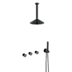 Vitra Liquid Ankastre Duş Seti Parlak Siyah