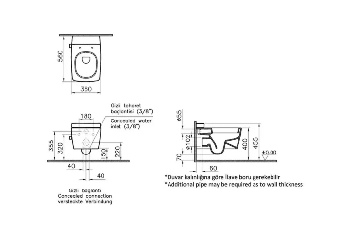Vitra Metropole Asma Klozet
