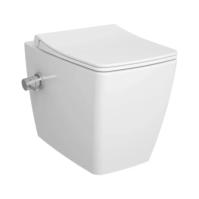 Vitra Metropole Yerden Klozet - 7670B003-7211 - Entegre Ara Musluklu Klozet