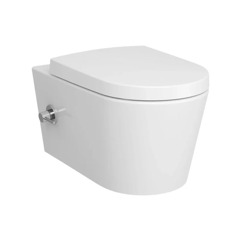 Vitra Nest Asma Klozet, Rim-ex, Gizli Montajlı, 57 cm, Entegre Musluklu, Beyaz - 5176B003-1684 - Entegre Ara Musluklu Klozet