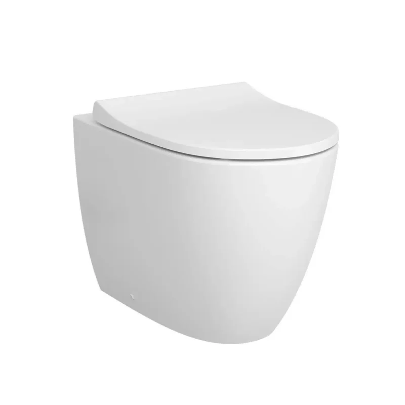 Vitra Sento Yerden Klozet, Rim-ex, Duvara Tam Dayalı, 54 cm, Beyaz - 7985B003-0090 - Yerden Klozet