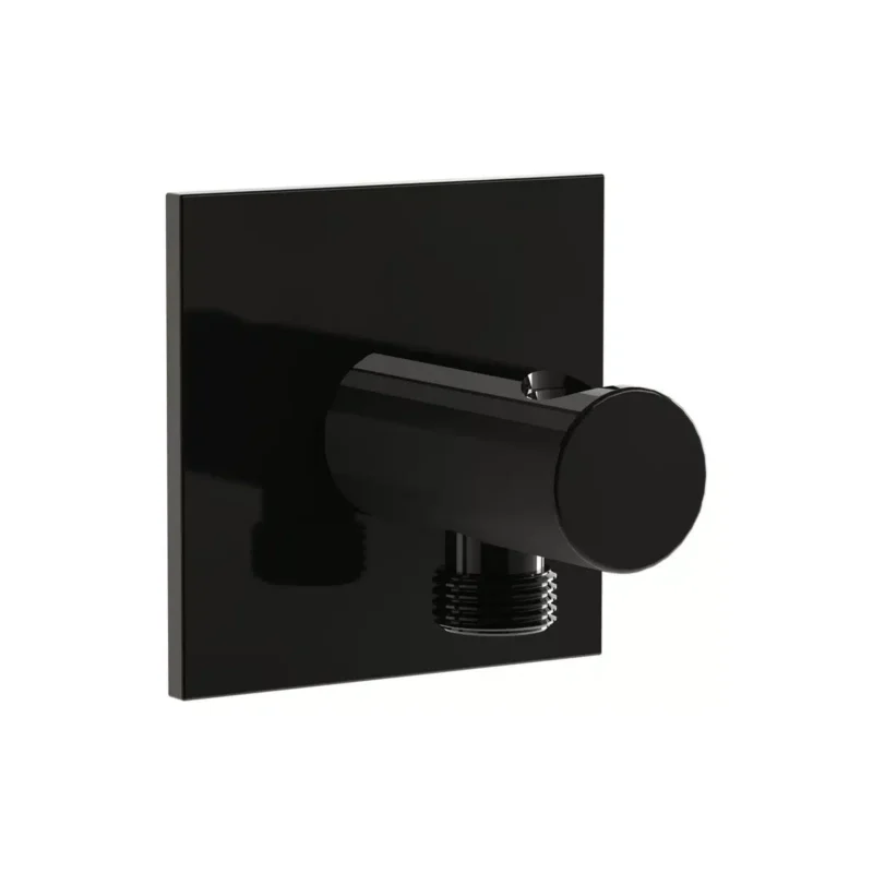 Vitra Suit Ankastre El Duşu Çıkışı Parlak Siyah - A4283239 - Duş Çıkış Dirseği