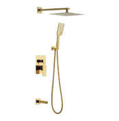 Acar Elegant Gold Ankastre Duş Seti Üç Yönlü - 01.03.724 - Ankastre Duş Setleri, ARMATÜR, Yağmur Duş Sistemleri