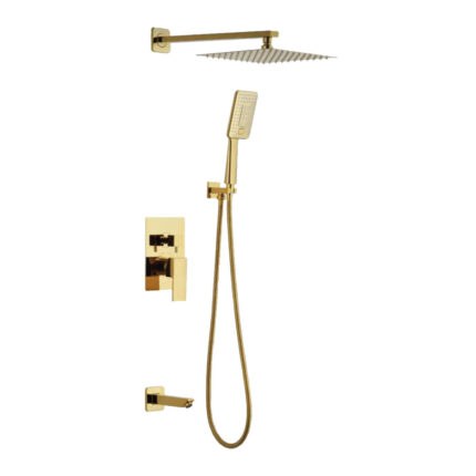 Acar Elegant Gold Ankastre Duş Seti Üç Yönlü - 01.03.724 - Ankastre Duş Setleri, ARMATÜR, Yağmur Duş Sistemleri
