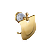 Acar Elegant Gold Kapaklı Kağıtlık - 01.08.620 - BANYO AKSESUARI, Tuvalet Kağıtlık