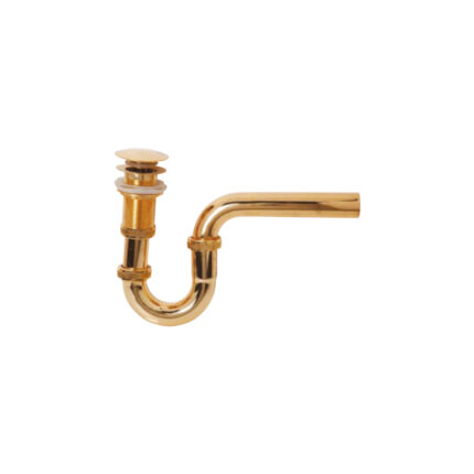 Acar Osmanlı Gold Esli Stoplu Lavabo Sifonu - 12.01.722 - ARMATÜR, Basmalı Sifon , Gider (Pop-Up)