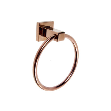 Acar Roza Bronz Yuvarlak Havluluk - 02.08.571 - AKSESUAR, Havluluk