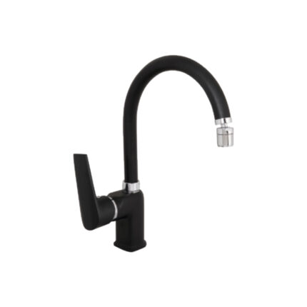Acar Safir Black Kuğu Lavabo Bataryası - 07.01.291 - ARMATÜR, Lavabo Bataryası