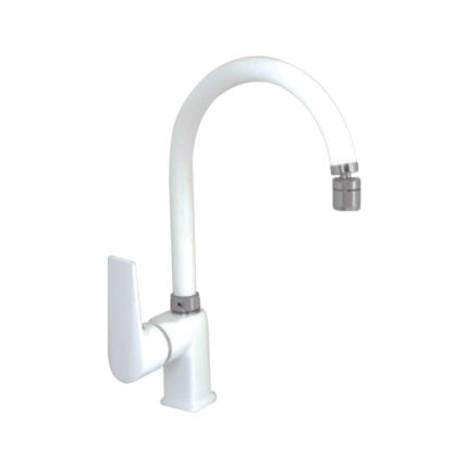 Acar Safir White Spiralli Kuğu Eviye Bataryası - 06.01.381 - Spiralli Mutfak Eviye Bataryası