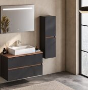 Badella Lines 55100 V32 Banyo Dolabı 100 cm - Lines-55100-V32-100 - Banyo Dolapları