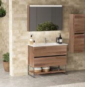 Badella Lines 55100 V33 Banyo Dolabı 100 cm - Lines-55100-V33-100 - Banyo Dolapları