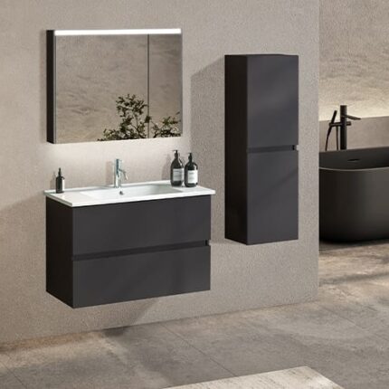 Badella Lines 5585 V31 Banyo Dolabı 85 cm - Lines-5585-V31-85 - Banyo Dolapları