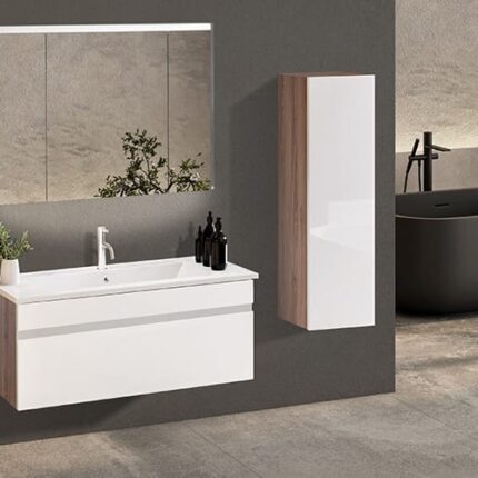 Badella Maya 39100 V31 Banyo Dolabı 100 cm - Maya-39100-V31-100 - Banyo Dolapları