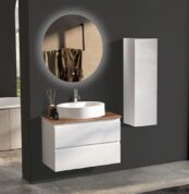 Badella Maya 5585 V33 Banyo Dolabı 85 cm - Maya-5585-V33-85 - Banyo Dolapları