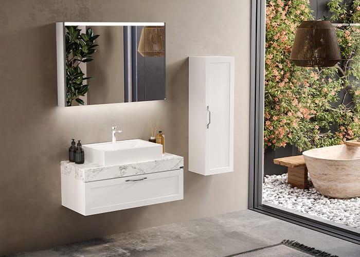 Badella Mobelco 28100 V31 Banyo Dolabı 100 cm Badella Mobelco 28100 V31 Banyo Dolabı 100 cm