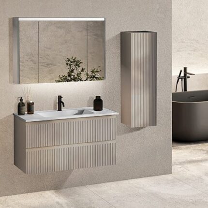 Badella Royal 55100 V31 Banyo Dolabı 100 cm - Royal-55100-V31-100 - Banyo Dolapları