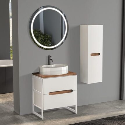 Badella Toledo 55100 V32 Banyo Dolabı 100 cm - Toledo-55100-V32-100 - Banyo Dolapları
