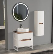 Badella Toledo 5565 V31 Banyo Dolabı 65 cm - Toledo-5565-V31-65 - Banyo Dolapları