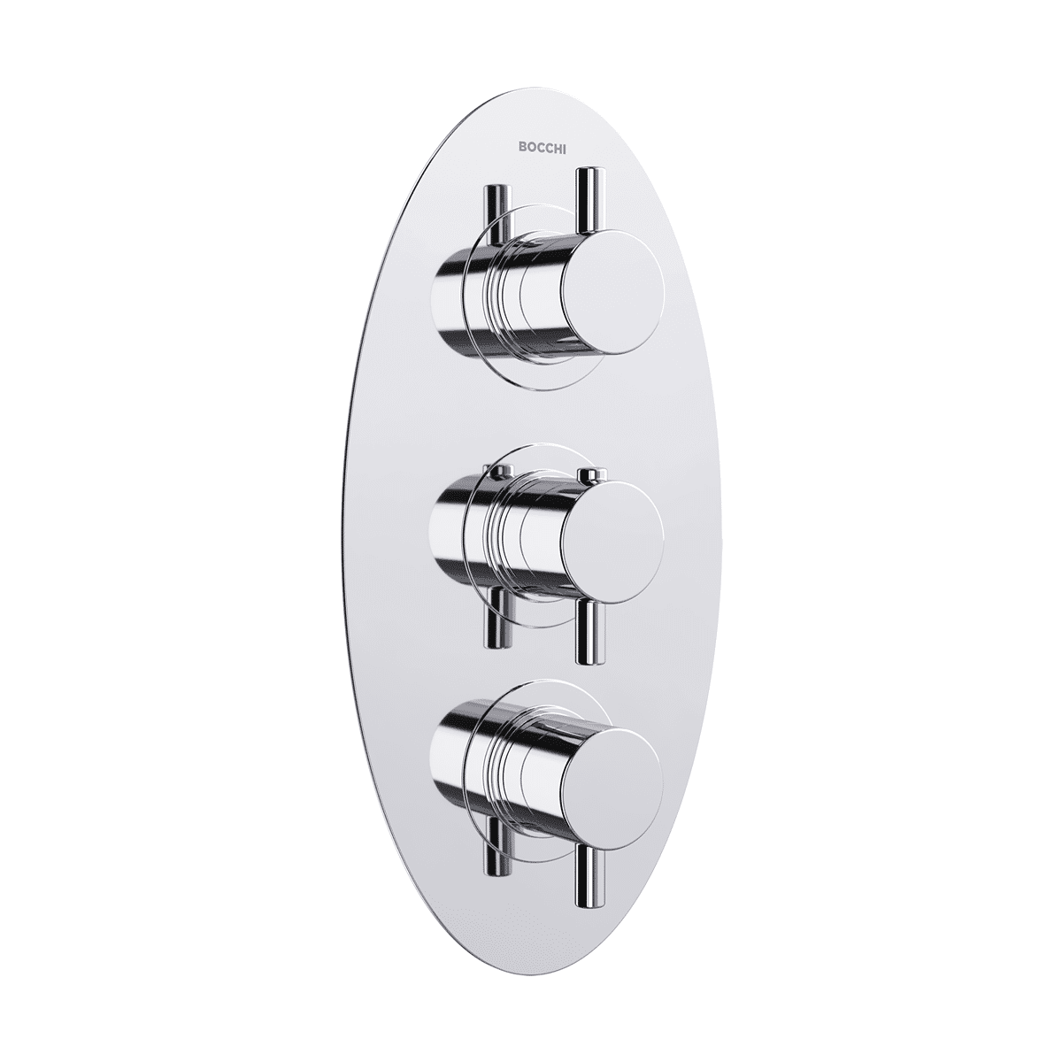 Bocchi Ankastre Termostatik Duş Bataryası 3 Yol Yönlendiricili Oval Krom Bocchi Ankastre Termostatik Duş Bataryası 3 Yol Yönlendiricili Oval Krom - 5450-0007 - Ankastre Duş Bataryası